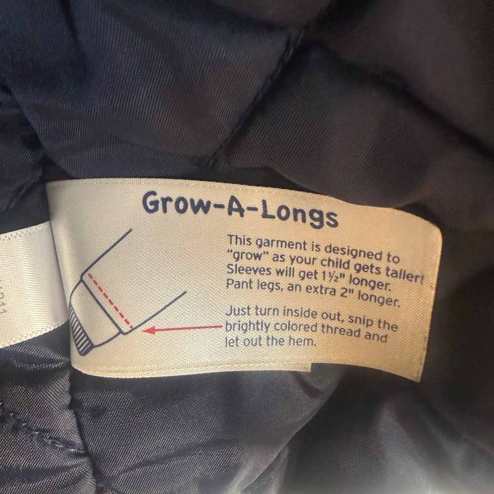 Land”s End Kids Squall Waterproof Insulated Winter Jacket, XL Navy - Picture 9 of 10
